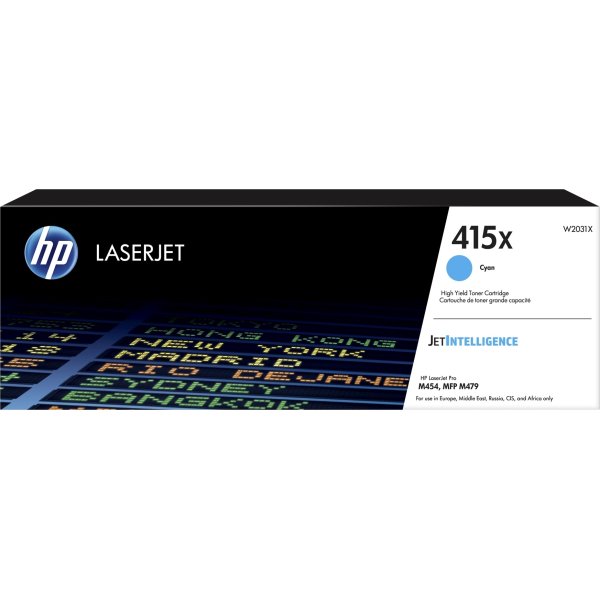 Lasertoner HP Color LaserJet 415X Cyan 6000 sidor