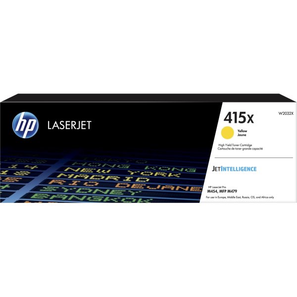 HP Color LaserJet 415X lasertoner, gul, 6.000 s.