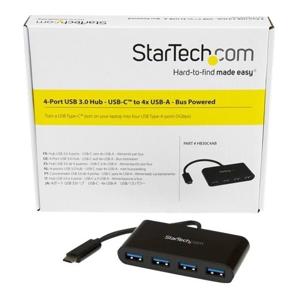 USB Hub StarTech.com 4-port USB-C till 4x USB-A