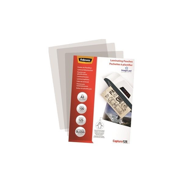 Lamineringsfickor Fellowes Capture 125 micron A3