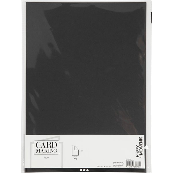 Papper Happy Moments A4 70 g 20 ark Svart