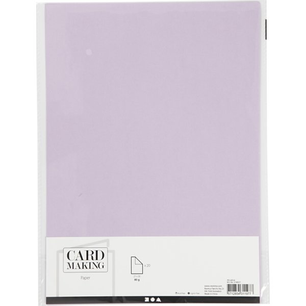 Papper Happy Moments A4 70 g 20 ark Ljuslila