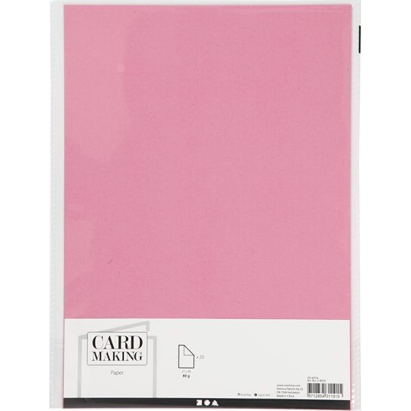 Papper Happy Moments A4 70 g 20 ark Rosa