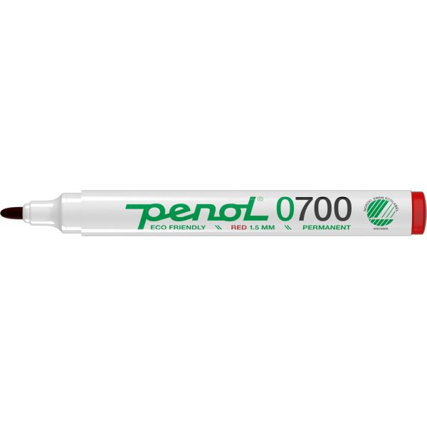 Permanent märkpenna Penol 0700 Röd
