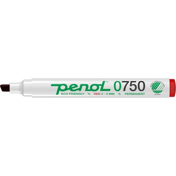 Permanent märkpenna Penol 0750 Röd