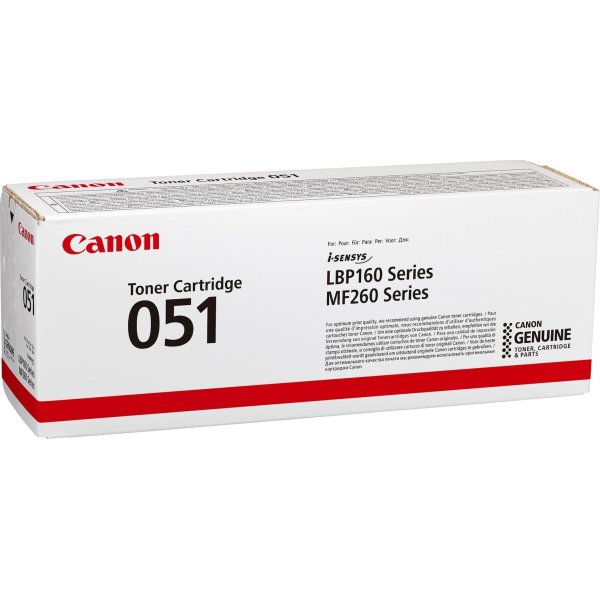 Canon CRG 051 lasertoner, sort 1.700s