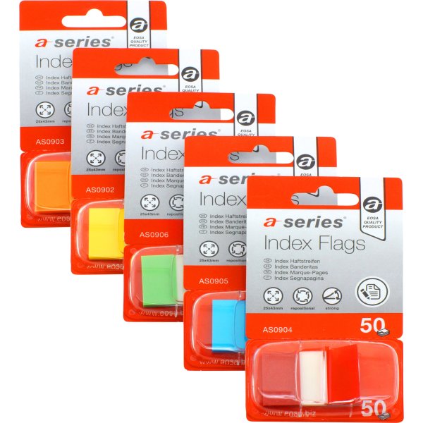 Indexflikar a-series 12x44 mm Gul