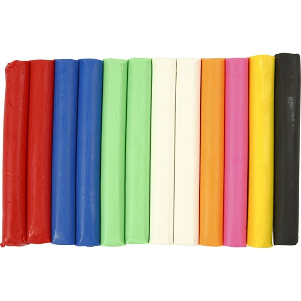 Modellera Soft Clay 8x500g Blandade Färger