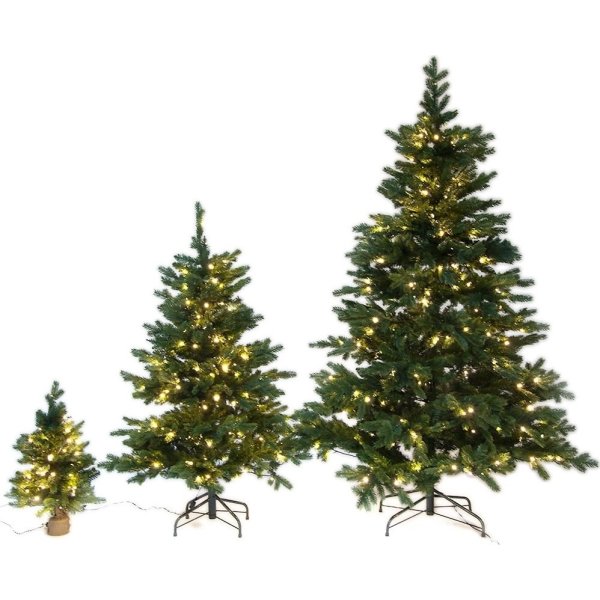 Julgran LUX inkl. LED-lampor - 210 cm | Grön