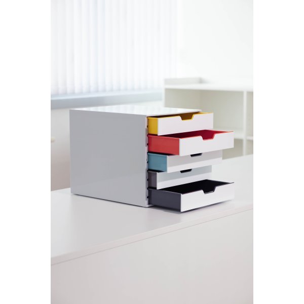 Durable Varicolor Mix Skuffekabinet m. 5 skuffer