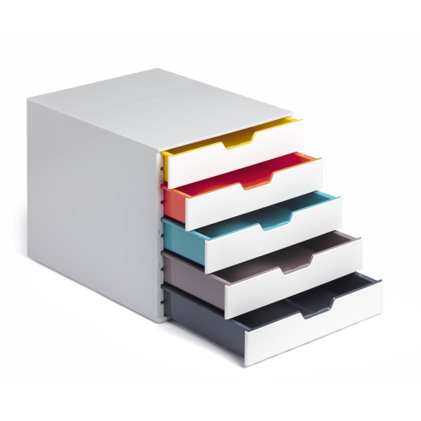 Durable Varicolor Mix Skuffekabinet m. 5 skuffer