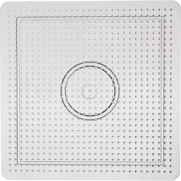 Perleplade, 14,5x14,5 cm, stort kvadrat, 10 stk