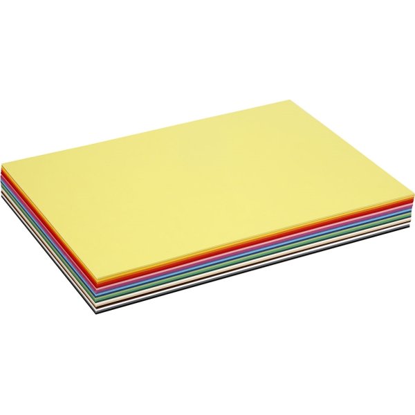 Colortime Karton, A3, 180g, 300 ark, ass. farver 