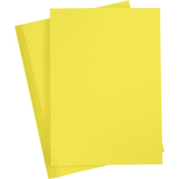 Paper Concept Karton, A4, 180g, 20 ark, solgul