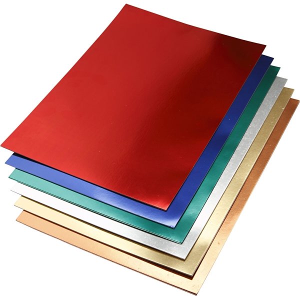 Metallkartong A2 280 g 30 ark Blandade färger