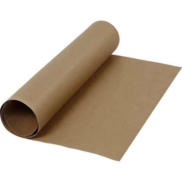 Læderpapir, 350g/m2, 50x100 cm, mørk brun