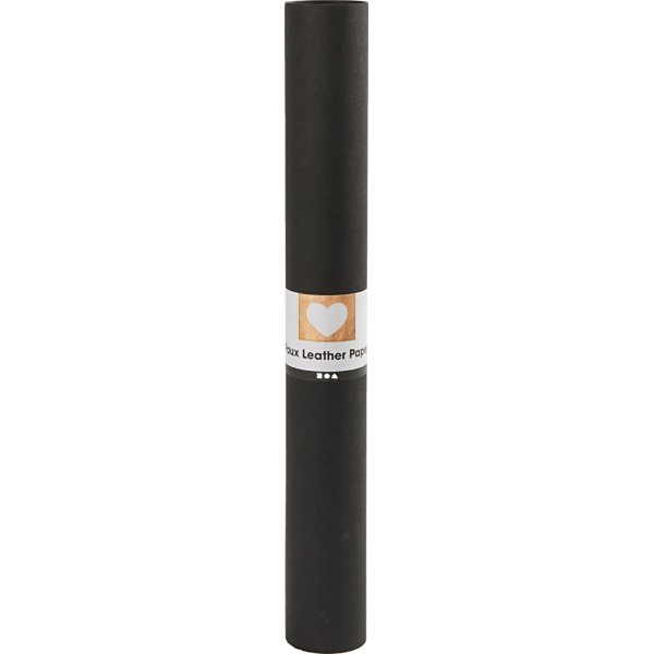 Läderpapper 350g/m² 50x100 cm svart
