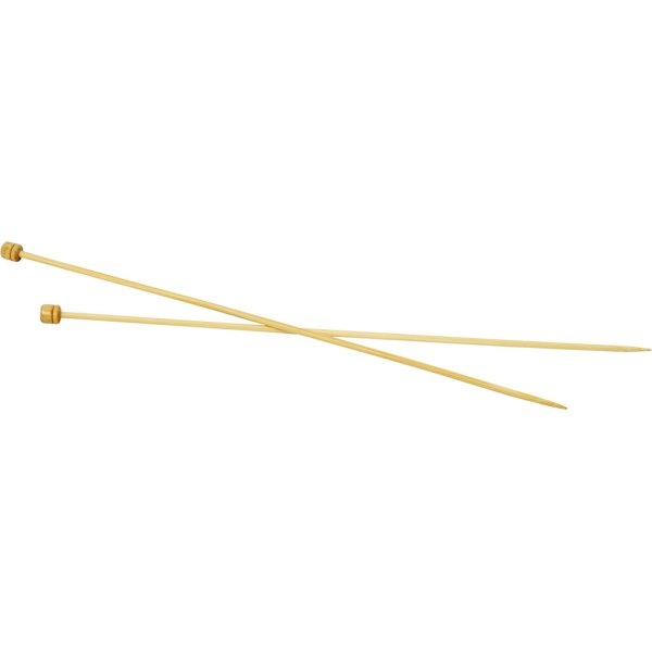 Sticknålar nr 4 L 35 cm, bambu