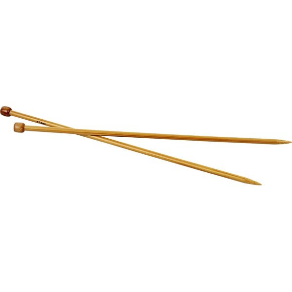 Sticknålar nr 7 L 35 cm, bambu