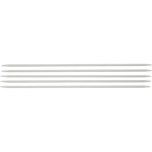 Strømpepinde, nr. 3, L: 20 cm, metal 5 stk
