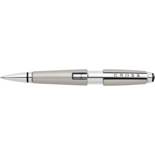 Cross Edge rollerpen, Titanium / Chrome