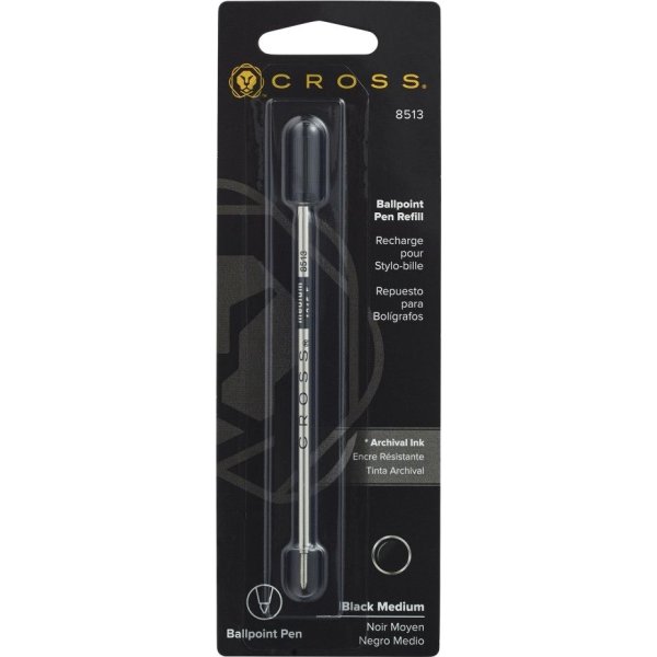 Cross kulspetspenna refill svart, medium