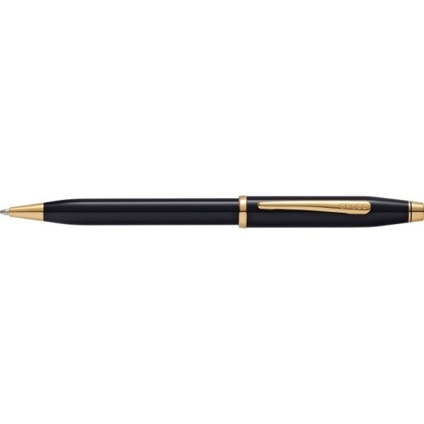 Cross Century II kuglepen, Black Lacquer/Gold
