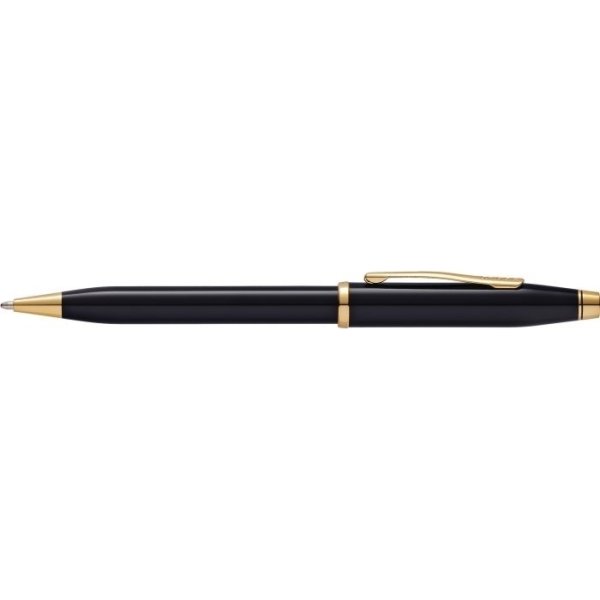 Cross Century II kuglepen, Black Lacquer/Gold
