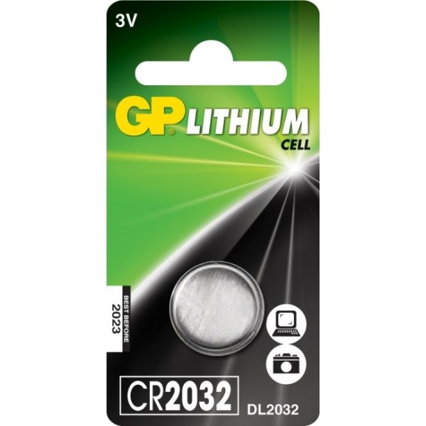 GP CR2032 Knappcellsbatteri Litium 1 st