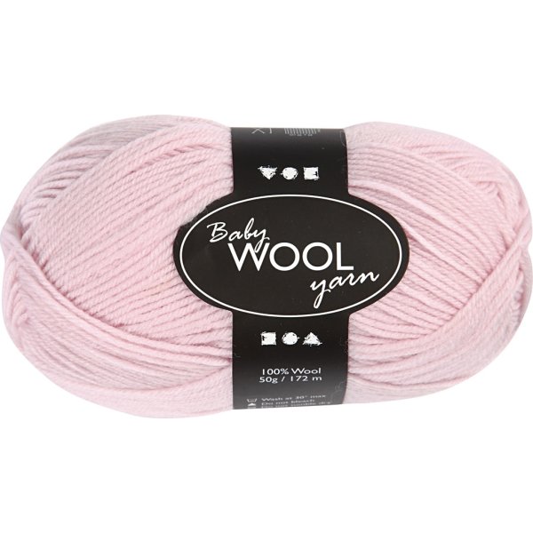 Babygarn 14/4 50g ljusrosa