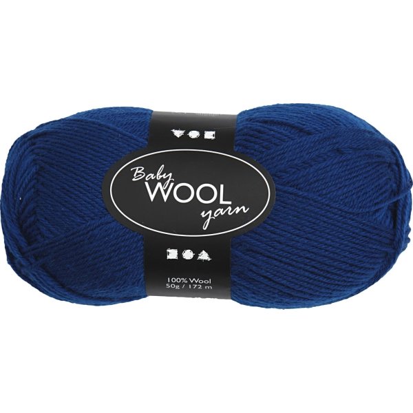 Babygarn 14/4 50g mörkblått