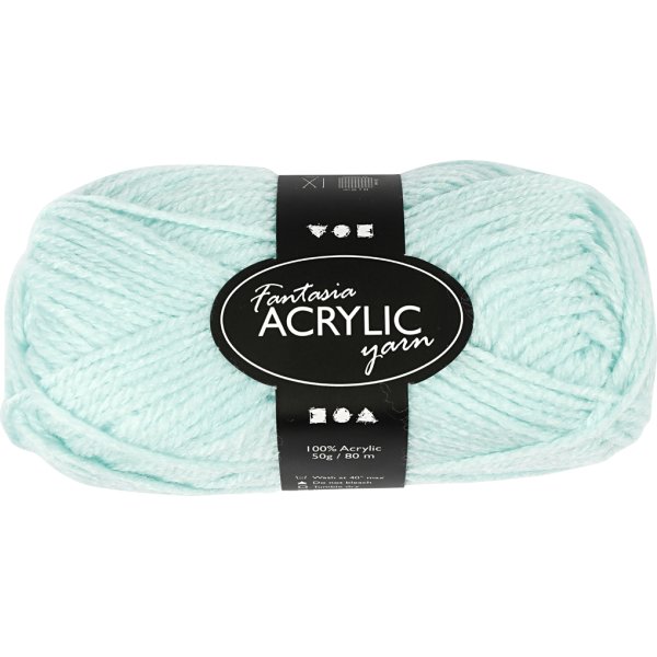 Akrylgarn Fantasia 50g mintgrönt