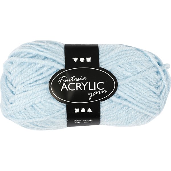 Akrylgarn Fantasia 50g ljusblå