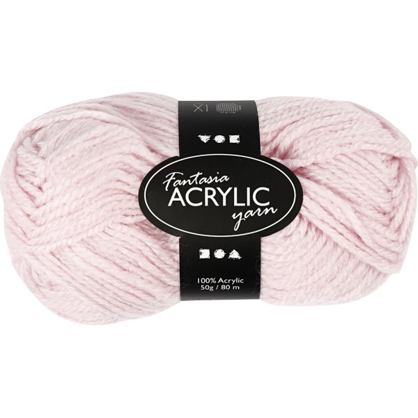 Akrylgarn Fantasia 50g klarrött