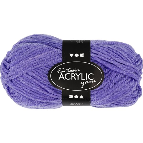 Akrylgarn Fantasia 50g lila