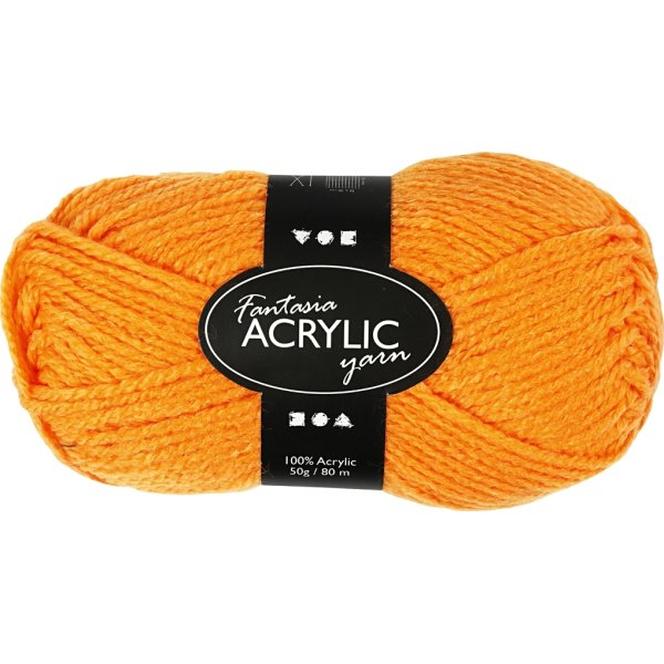 Fantasia Akrylgarn 50g neonorange