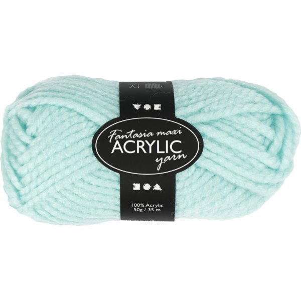 Akrylgarn Fantasia Maxi 50g mintgrön