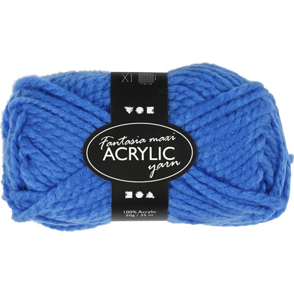 Akrylgarn Fantasia Maxi 50g blå