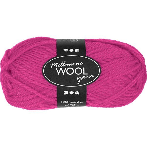 Ullgarn Melbourne 50g neonrosa