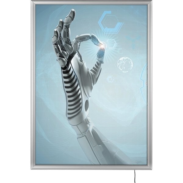 Snapframe enkeltside LED ramme , 70 x 100 cm