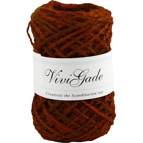 Naturhampa Vivi Gade 1-2 mm x 30 m Röd
