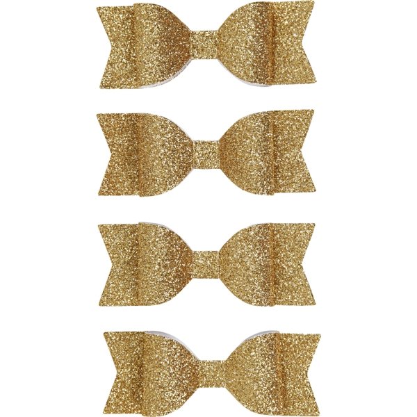 Rosetter Vivi Gade 31x85 mm 4 st Glitter Guld