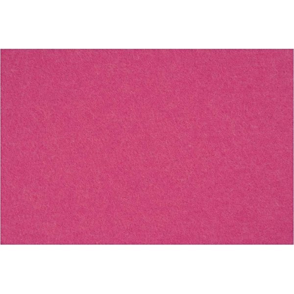 Hobbyfilt kraftig 42x60 cm rosa