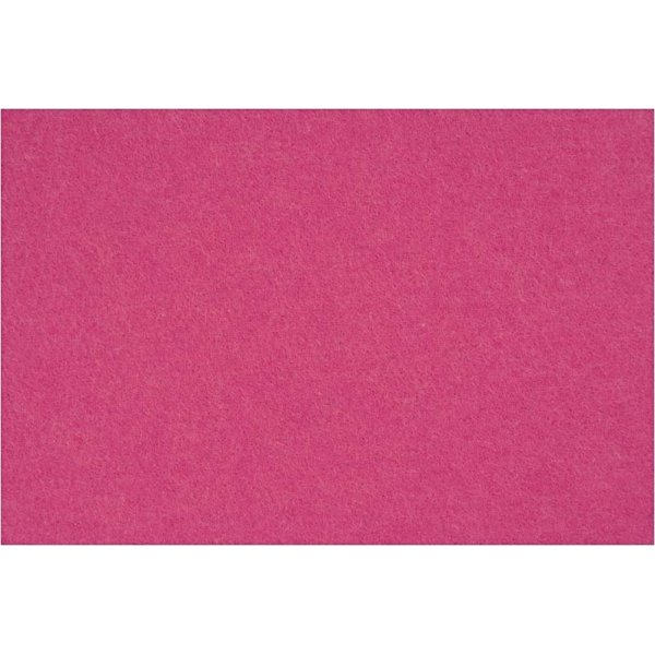 Kraftigt Hobbyfilt, 42x60 cm, pink