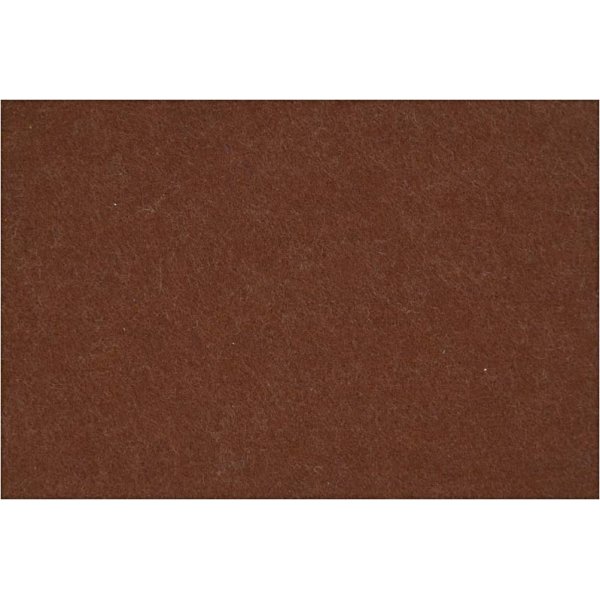 Hobbyfilt kraftig 42x60 cm brun