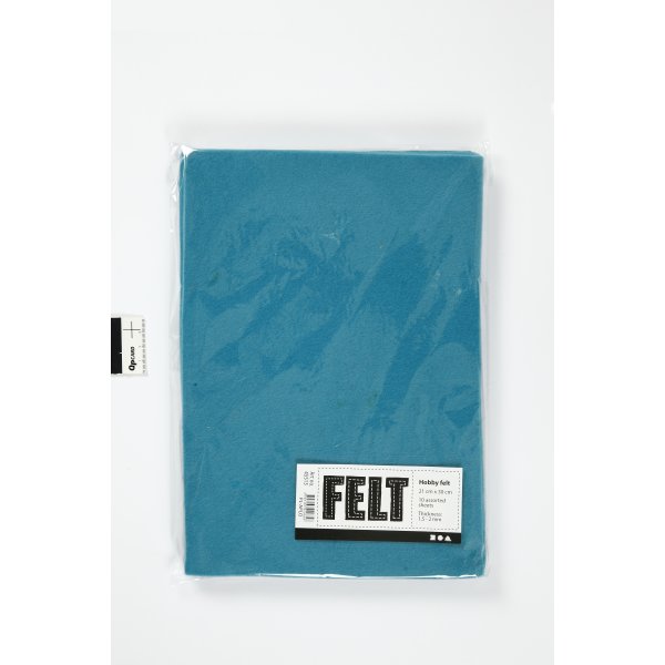 Hobbyfilt A4 21x30 cm 10 ark turkos