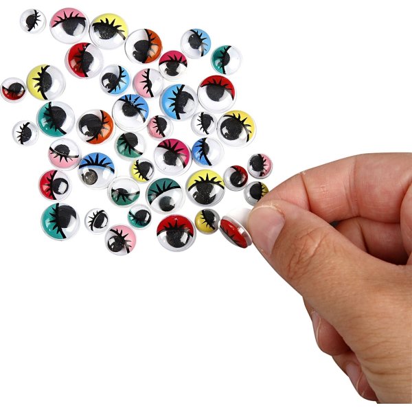 Rullögon Färger 8-12 mm 30 st