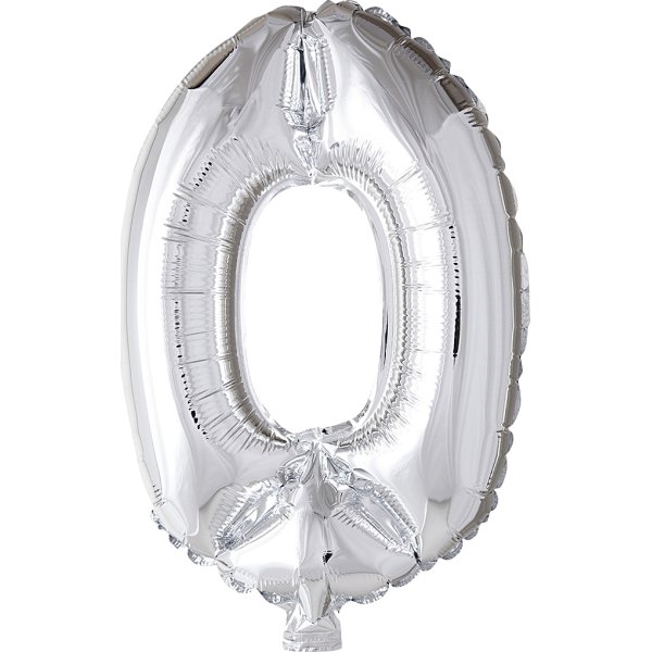 Folieballong Silver 0