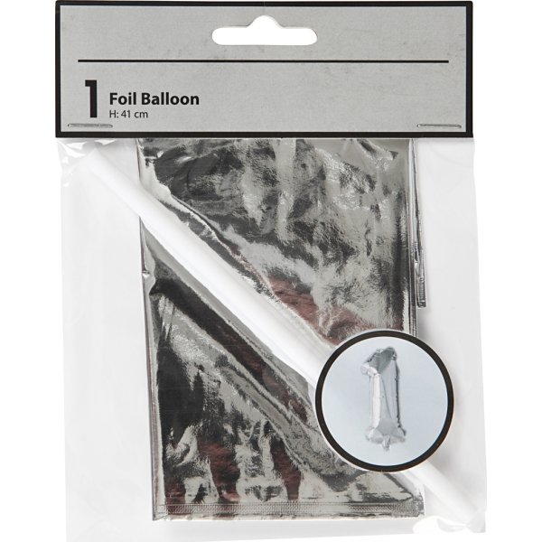 Folieballong Silver 1