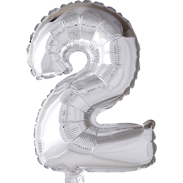 Folieballong Silver 2